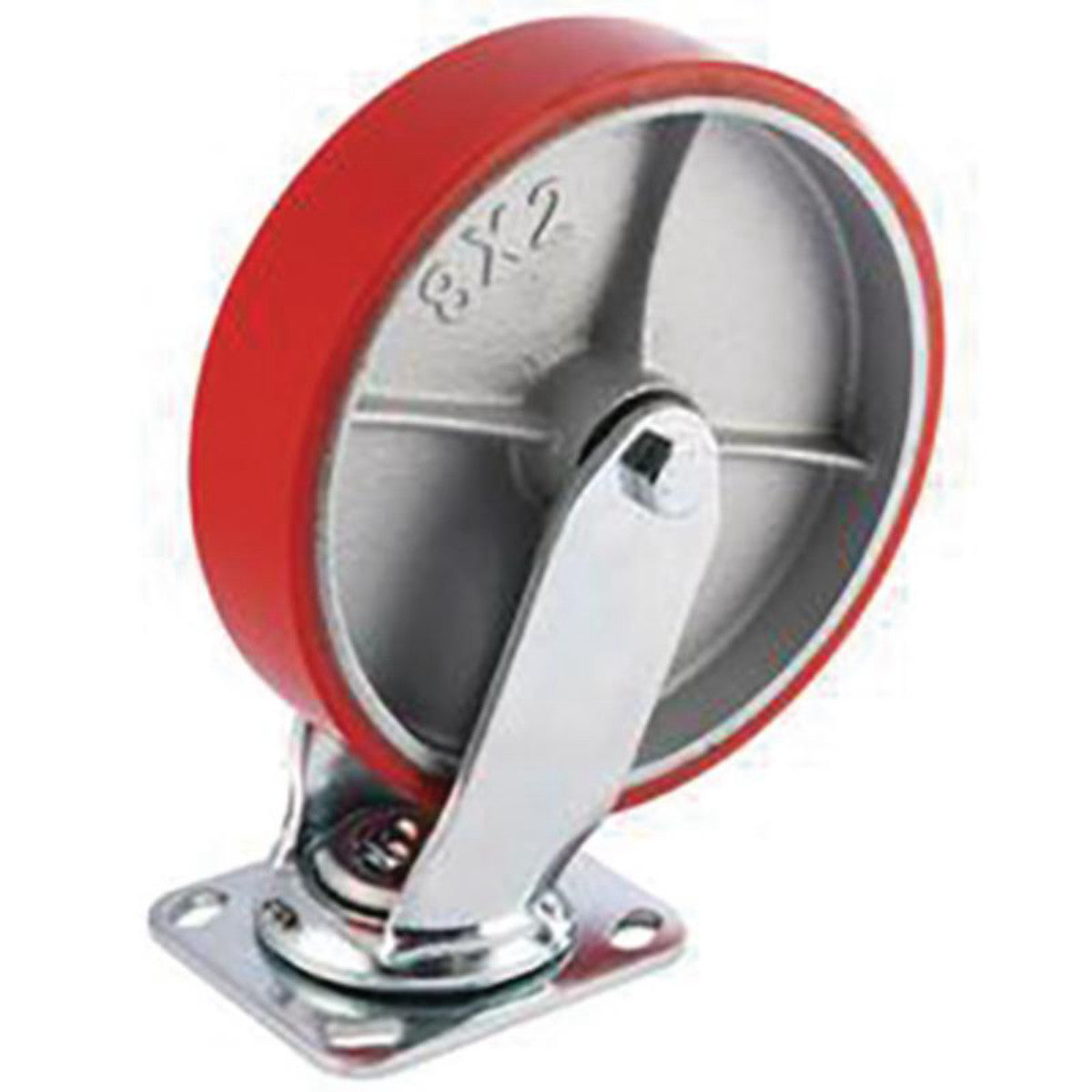 Draper Swivel Plate Fixing Heavy Duty Polyurethane Wheel, 200mm Diameter, S.W.L. 500kg 65532