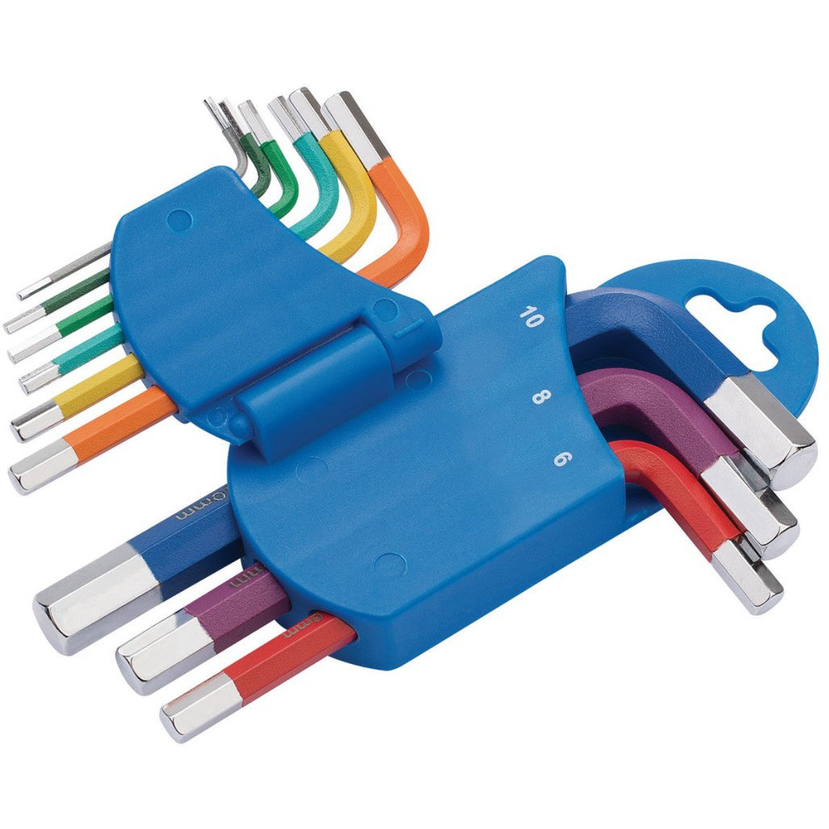 Draper Expert Metric Coloured Short Arm Hex. Key Set (9 Piece) 66126
