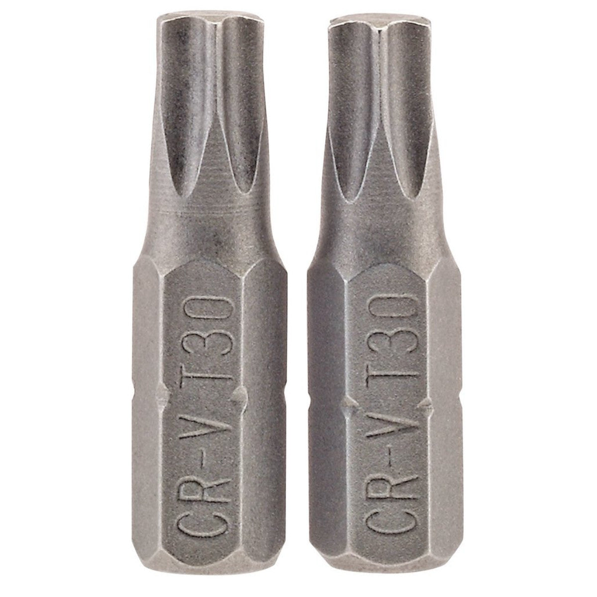 Draper TX-STAR Insert Bit, 1/4" Hex, 25mm Long, T30 (Pack of 2) 66435