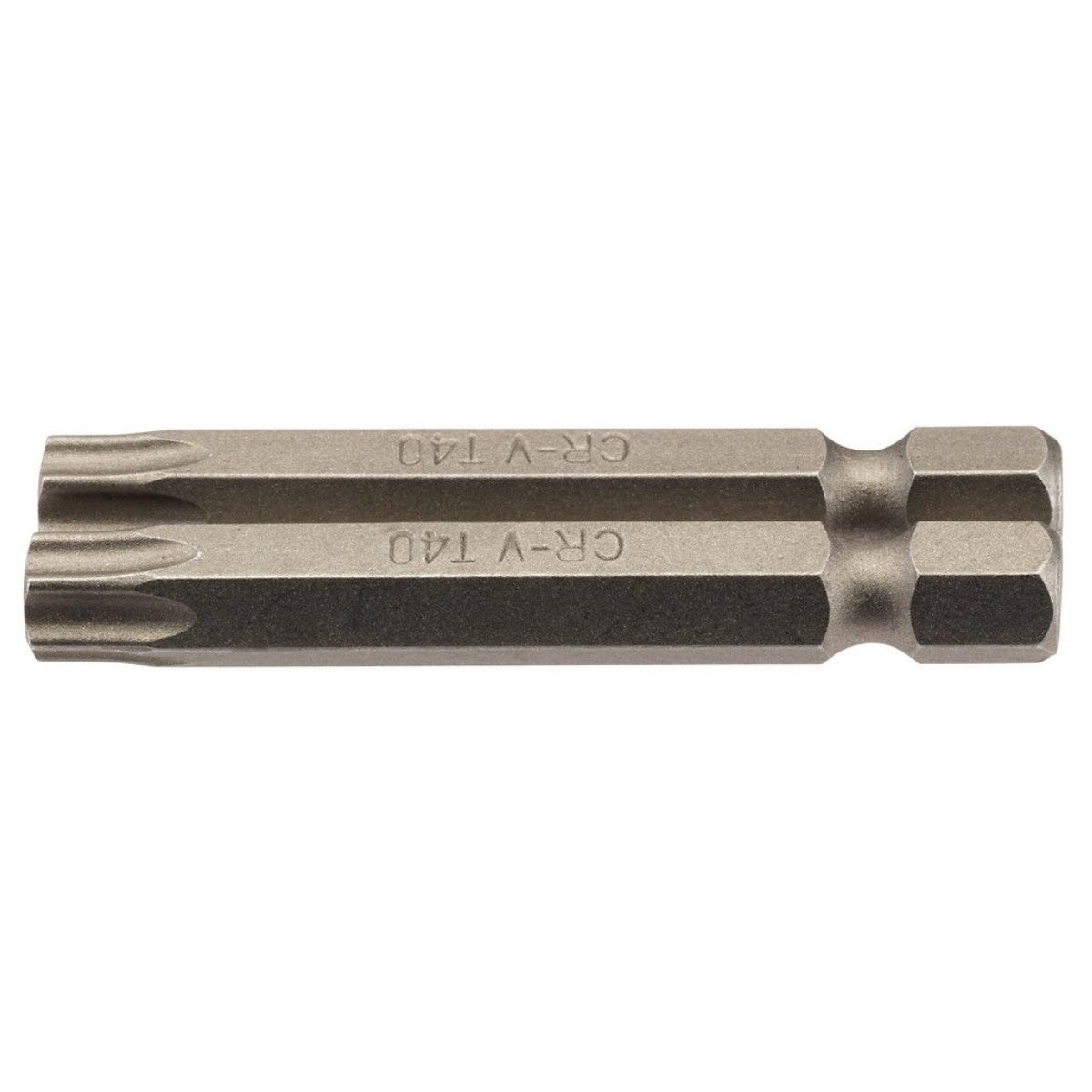 Draper TX-STAR Insert Bit, 1/4" Hex, 50mm Long, T40 (Pack of 2) 66624