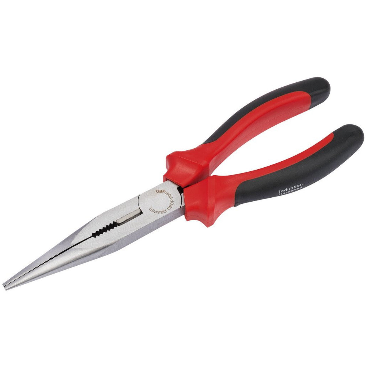 Draper Redline Heavy Duty Long Nose Pliers with Soft Grip Handles, 200mm 68300