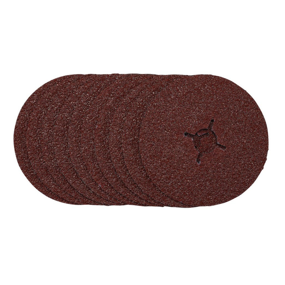 Draper Fibre Sanding Discs, 125mm, 24 Grit, (Pack of 10) 68618