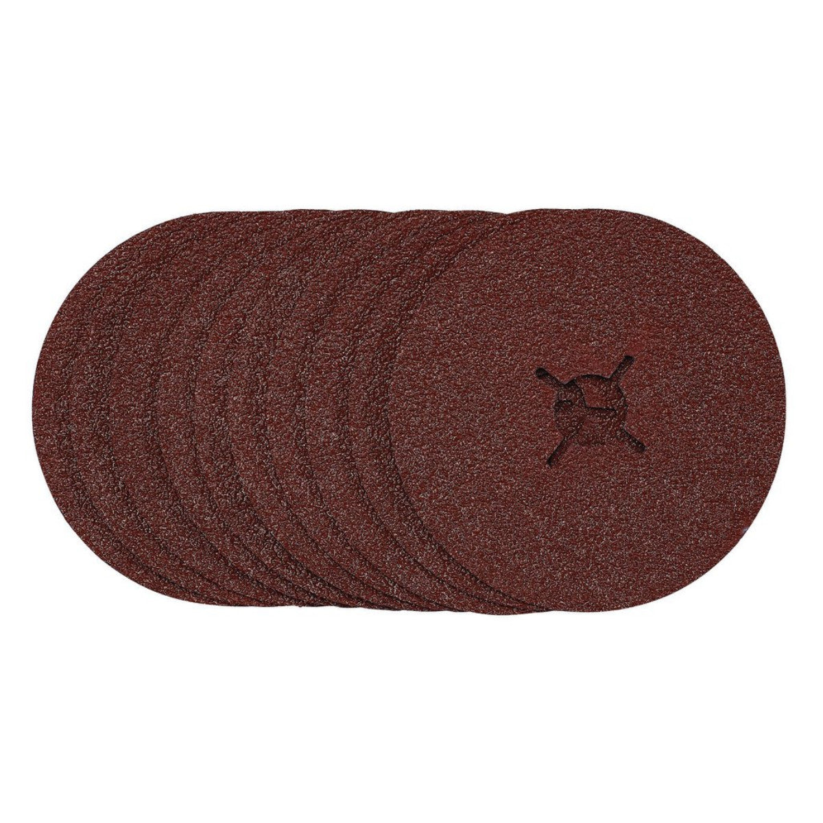 Draper Fibre Sanding Discs, 125mm, 36 Grit, (Pack of 10) 68628