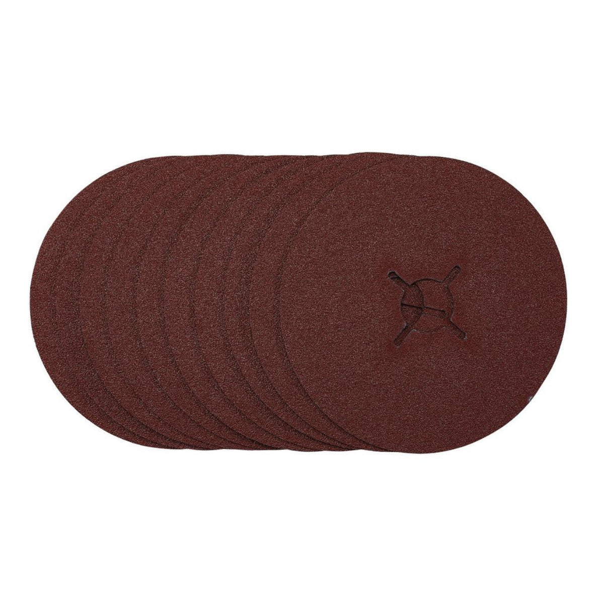 Draper Fibre Sanding Discs, 125mm, 60 Grit, (Pack of 10) 68976