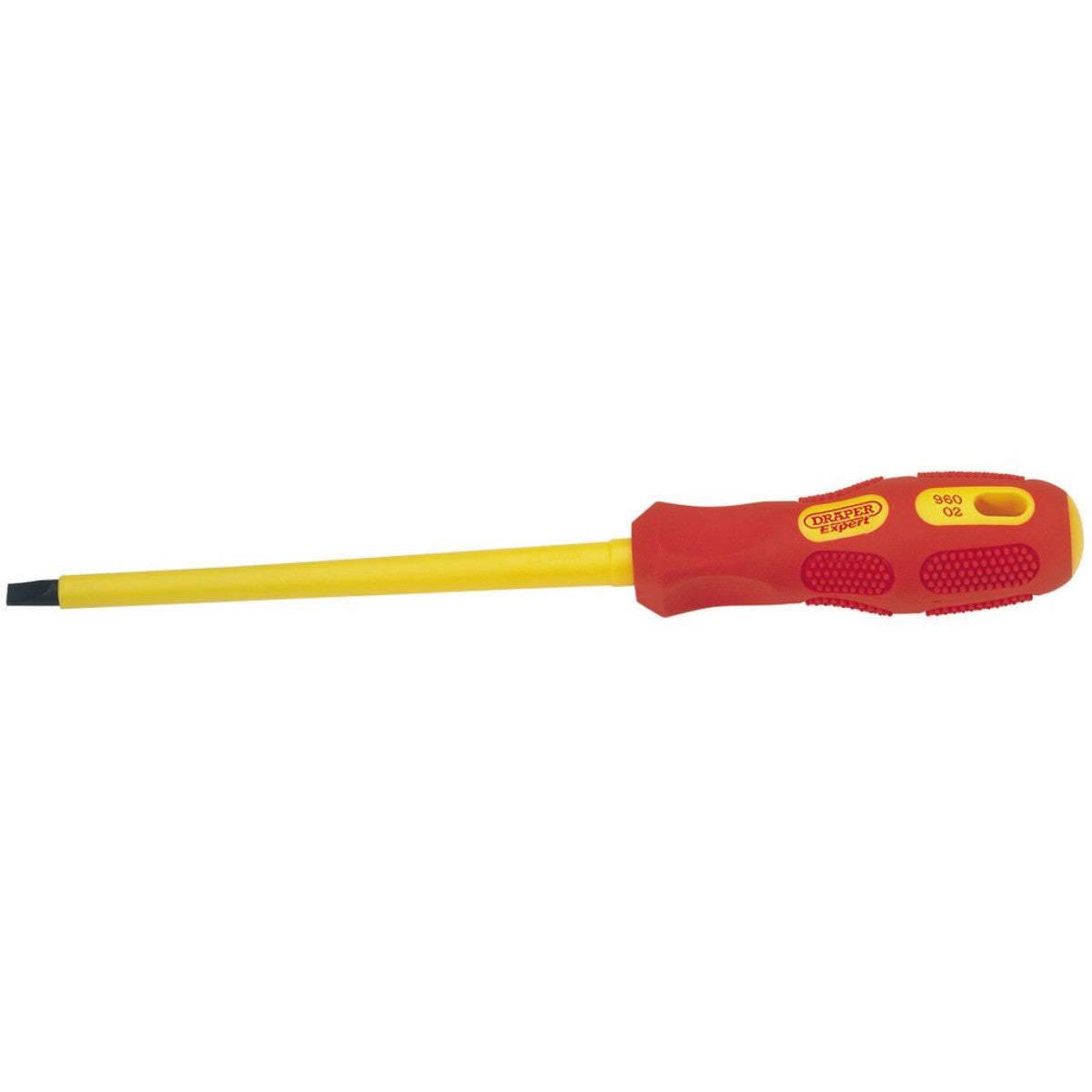 Draper Expert VDE Approved Fully Insulated Plain Slot Screwdriver, 6.5 x 150mm (Sold Loose) 69220