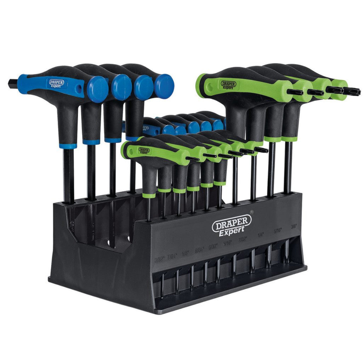 Draper Expert TX-STAR & Hex Soft Grip Metric T-Handle Key Set (20 Piece) 70388