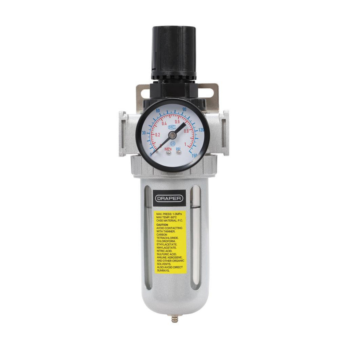 Draper 1/4" BSP Filter/Regulator Unit 70826