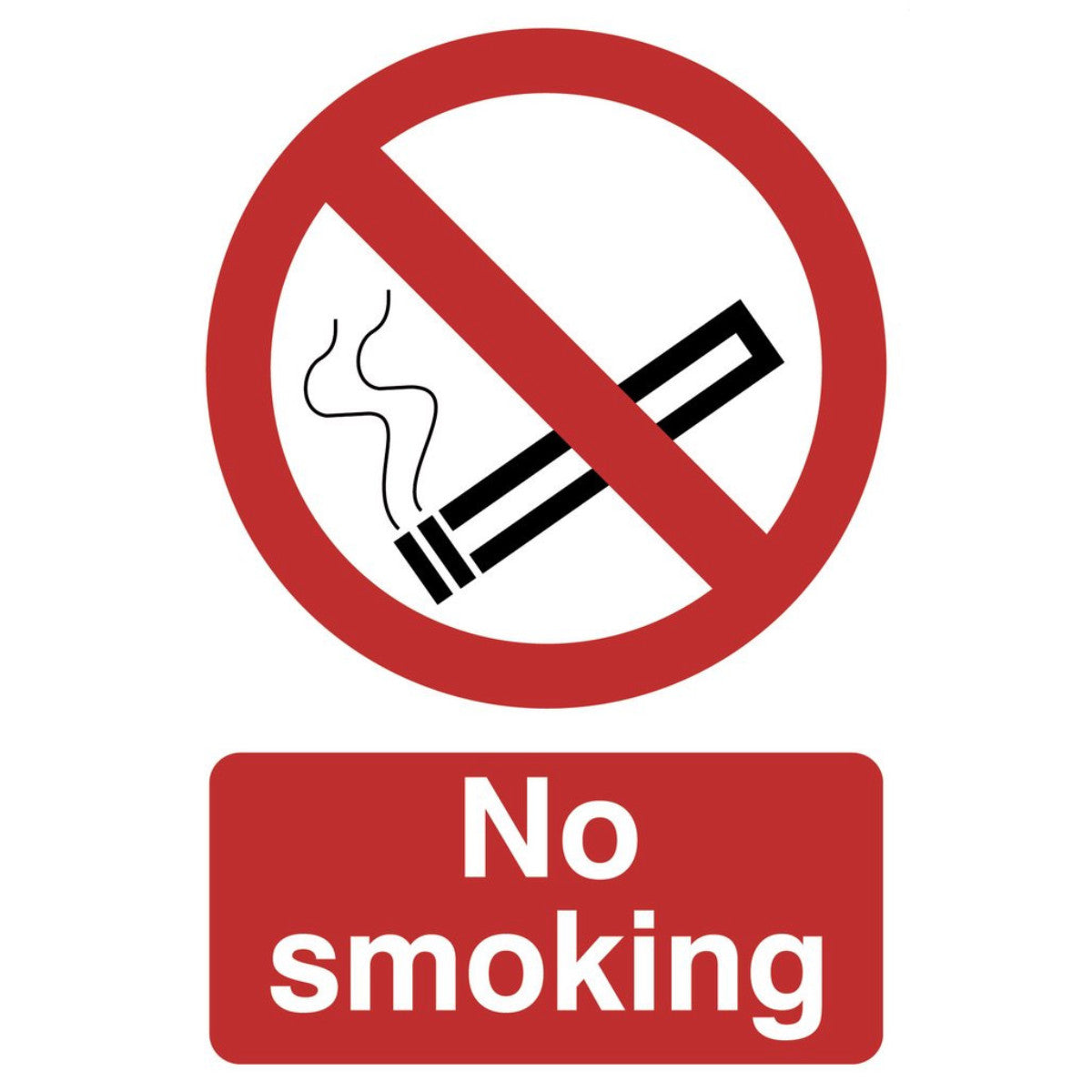 Draper 'No Smoking' Prohibition Sign, 200 x 300mm 72165