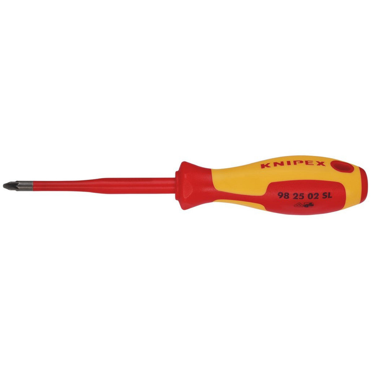 Knipex 98 25 02 SL VDE Insulated Pozidriv Screwdriver, PZ2 x 100mm - Slim 72474