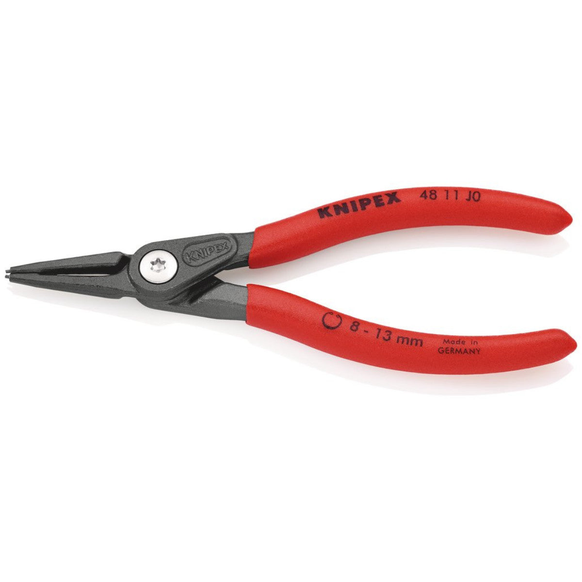 Knipex 48 11 J0 SB Precision Circlip Pliers For Internal Circlips In Bore Holes, 140mm 75077