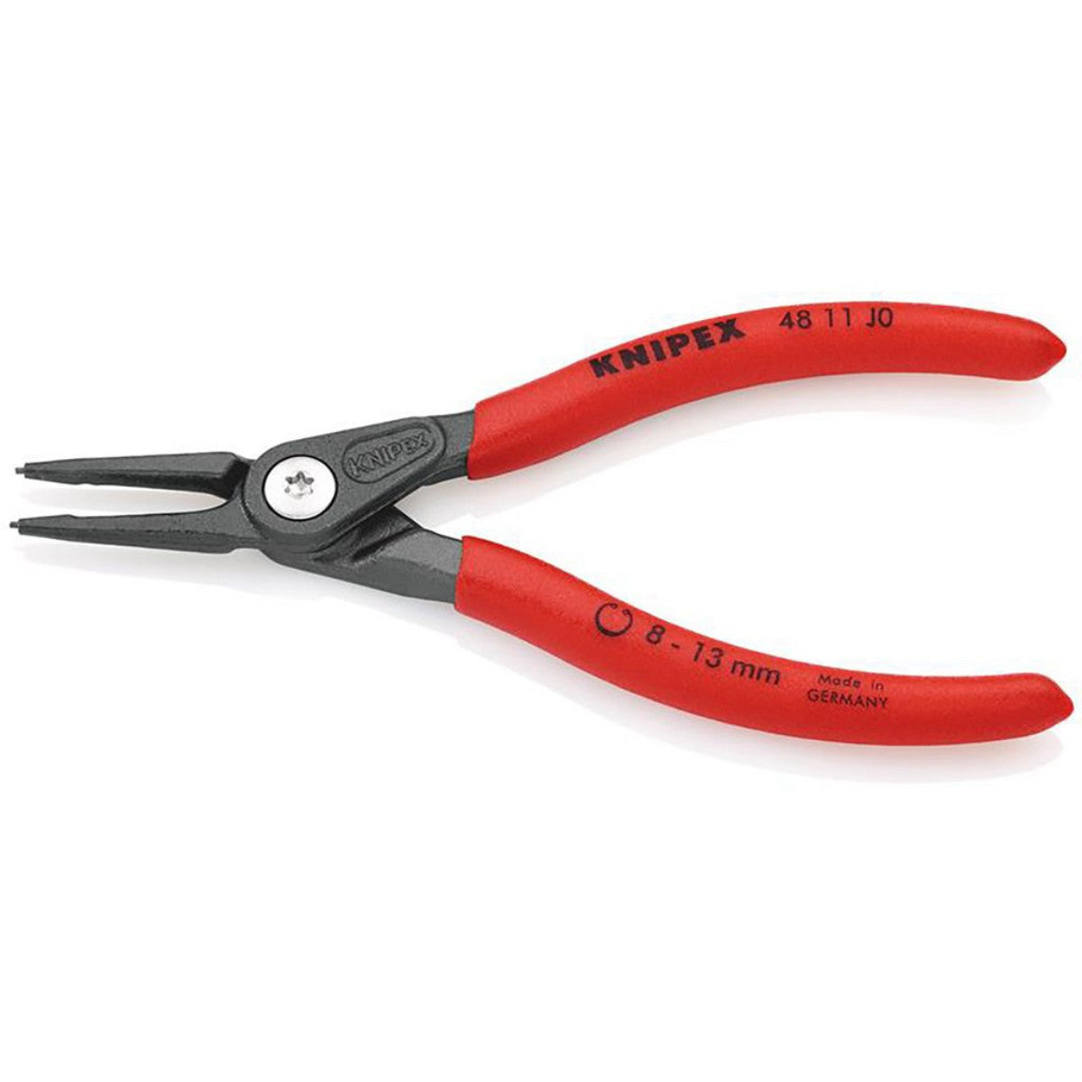 Knipex 48 11 J0 SB Precision Circlip Pliers For Internal Circlips In Bore Holes, 140mm 75077