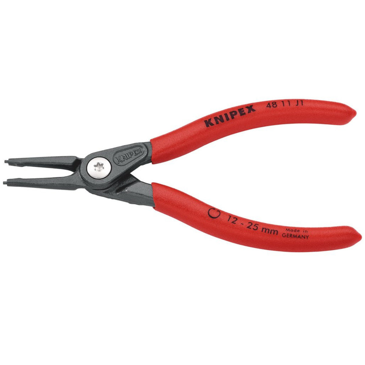 Knipex 48 11 J1 SB Precision Circlip Pliers For Internal Circlips In Bore Holes, 140mm 75078