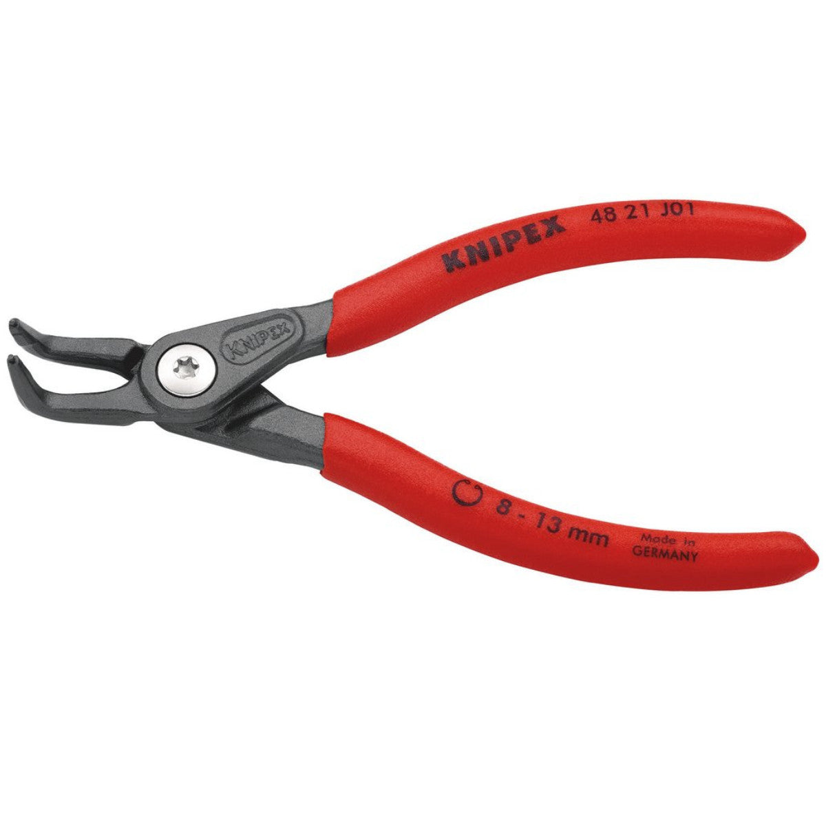 Knipex 48 21 J01 SB Precision Circlip Pliers For Internal Circlips In Bore Holes, 130mm 75082
