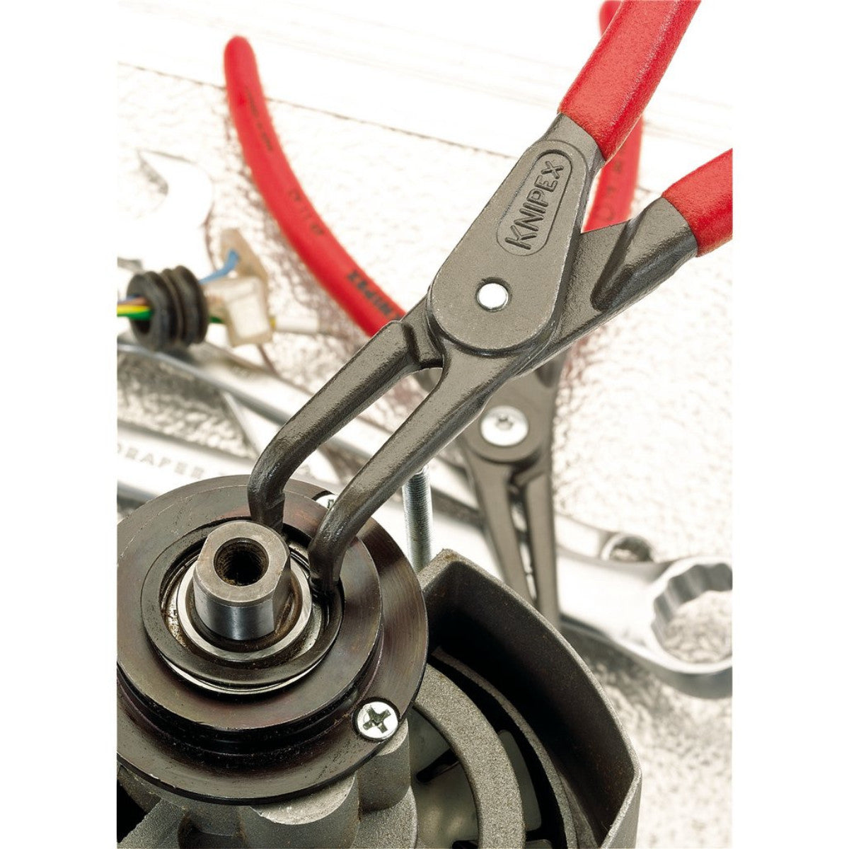 Knipex 48 21 J31 SB Precision Circlip Pliers For Internal Circlips In Bore Holes, 210mm 75086