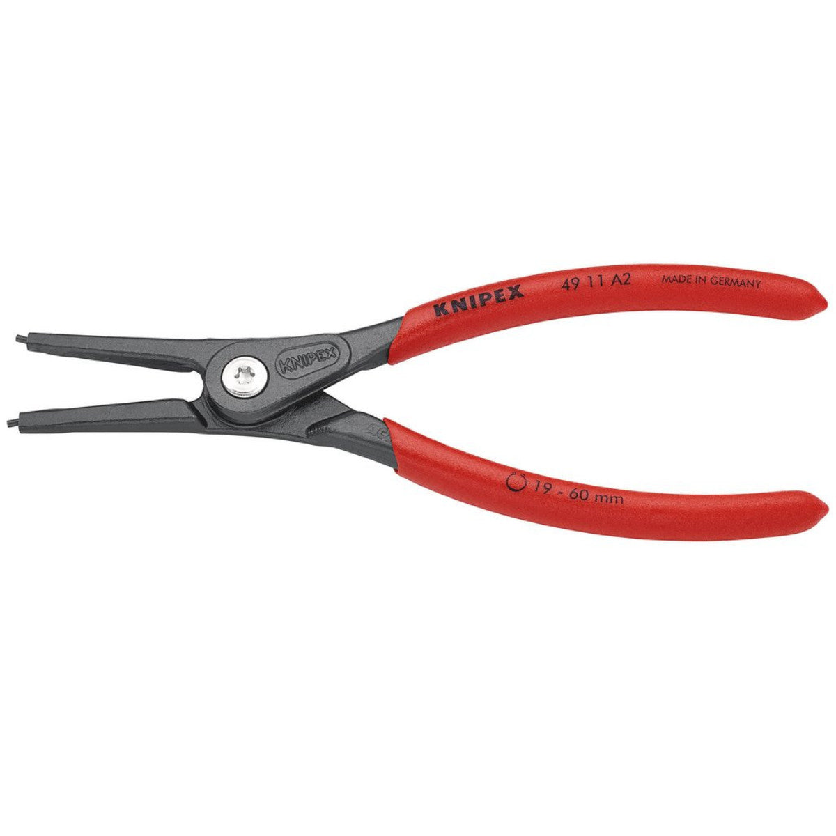 Knipex 49 11 A2 SB Precision Circlip Pliers For External Circlips On Shafts, 180mm 75090