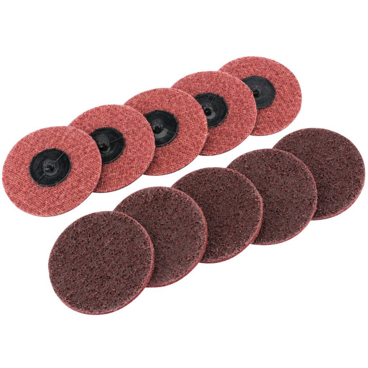 Draper Polycarbide Abrasive Pads, 75mm, Medium (Pack of 10) 75627