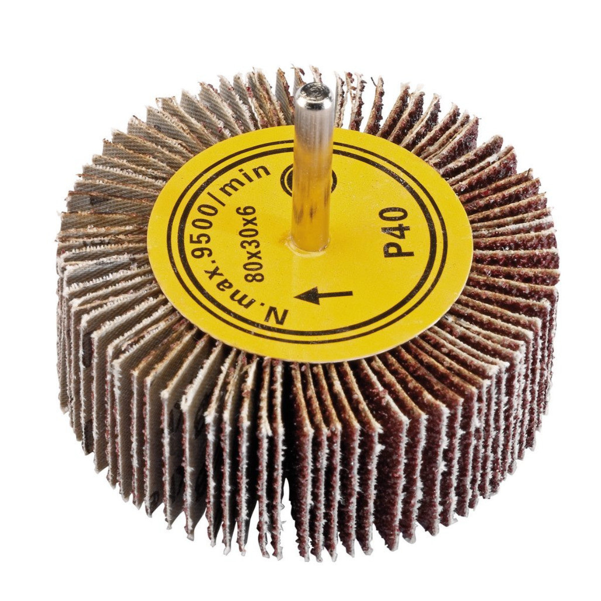 Draper Abrasive Flap Wheel, 80 x 30mm, 40 Grit 76485
