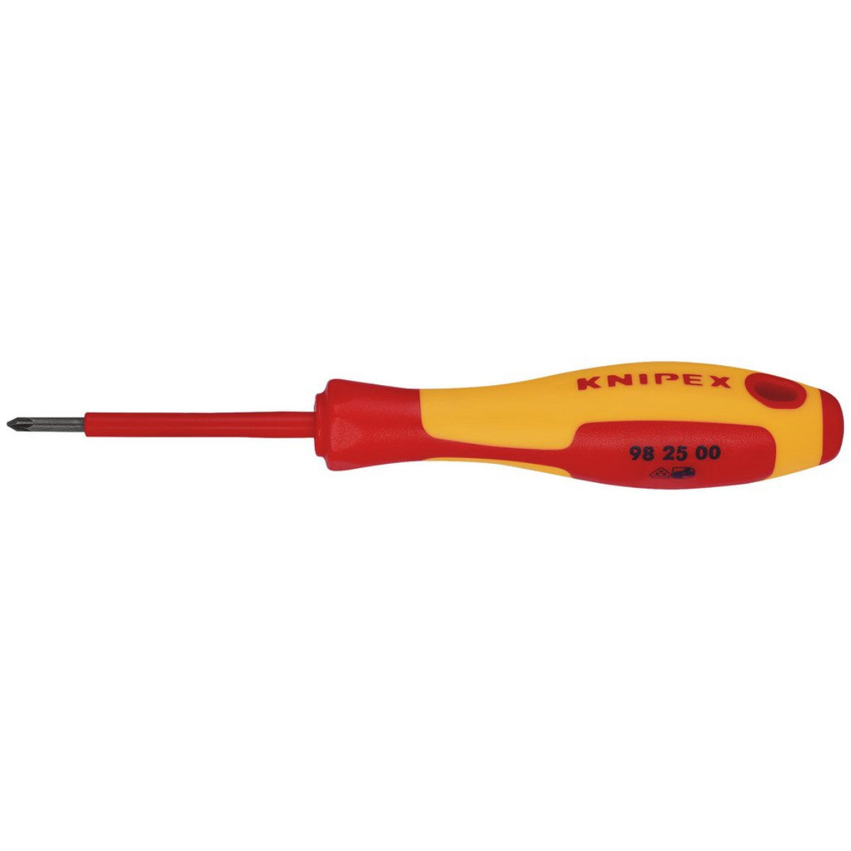Knipex 98 25 00 VDE Insulated Pozidriv Screwdriver, PZ0 x 60mm 76807