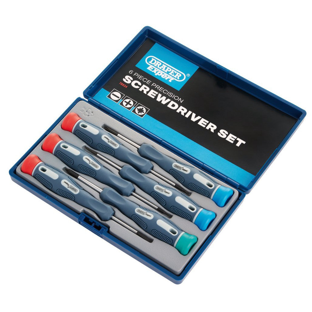 Draper Expert Soft Grip Precision Screwdriver Set (6 Piece) 78924