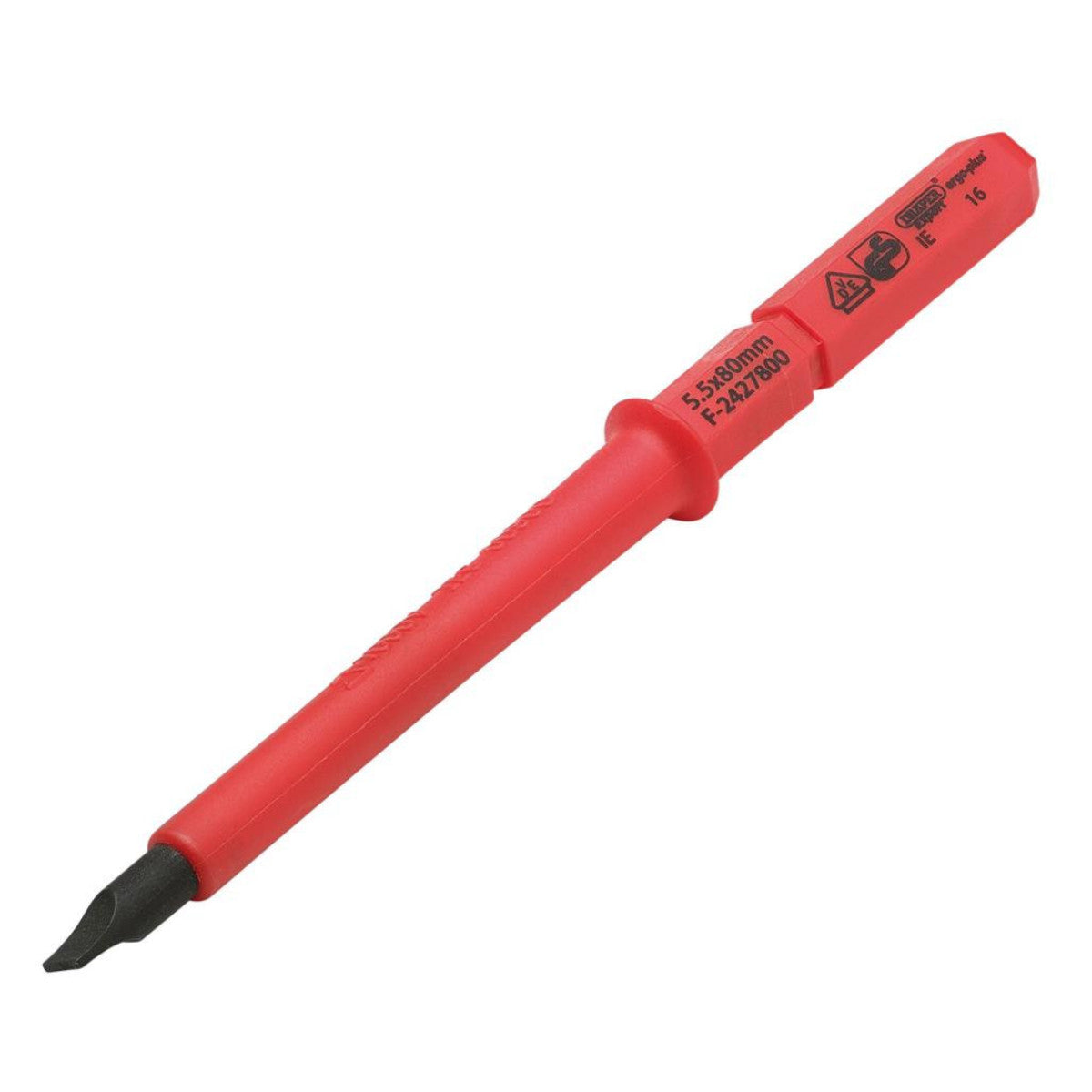 XP1000 VDE Plain Slot Interchangeable Screwdriver Blade, 5.5 x 80mm 79095