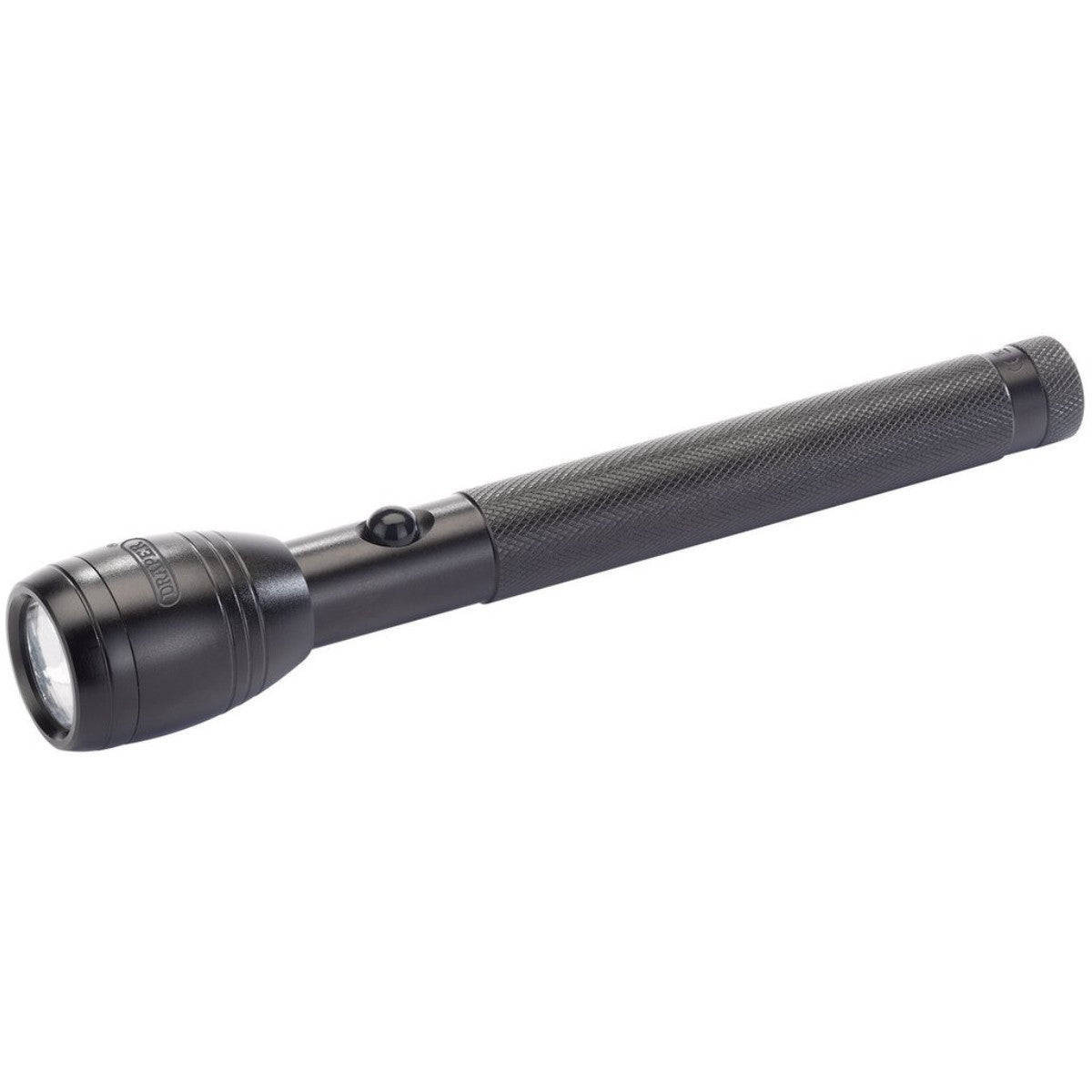 Draper LED Aluminium Hand Torch, 5W, 20 Lumens, 2 x AA Batteries Required 81109