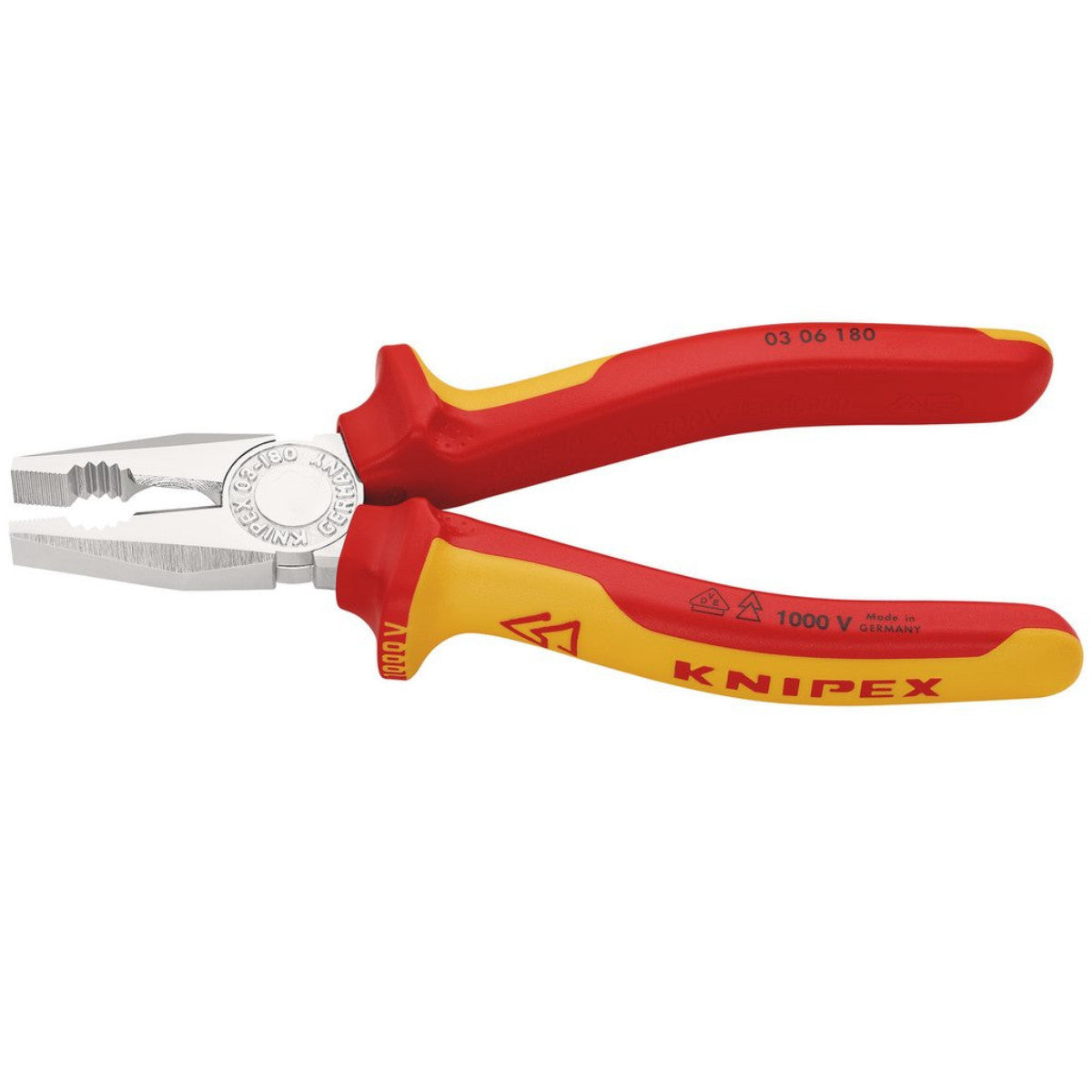 Knipex 03 06 180 VDE Combination Pliers, 180mm 81204