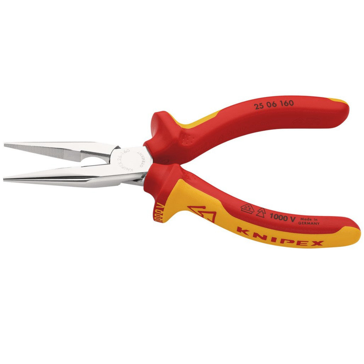 Knipex 25 06 160 SBE Snipe Nose Side Cutting Pliers, 160mm 81238