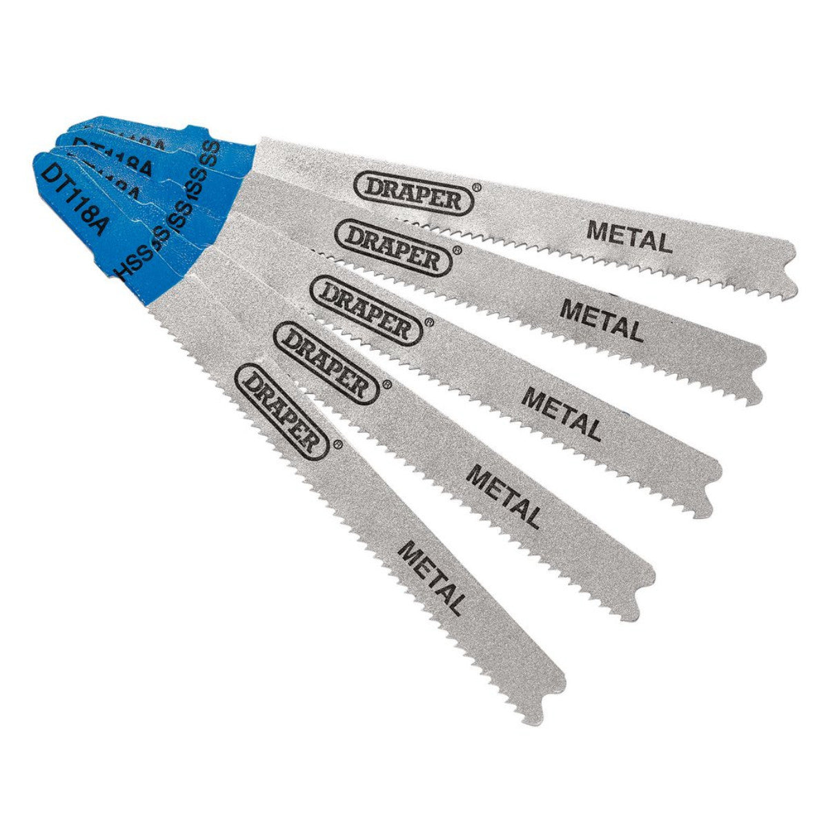 Draper DT118A Jigsaw Blade Set, 92mm (5 Piece) 81729