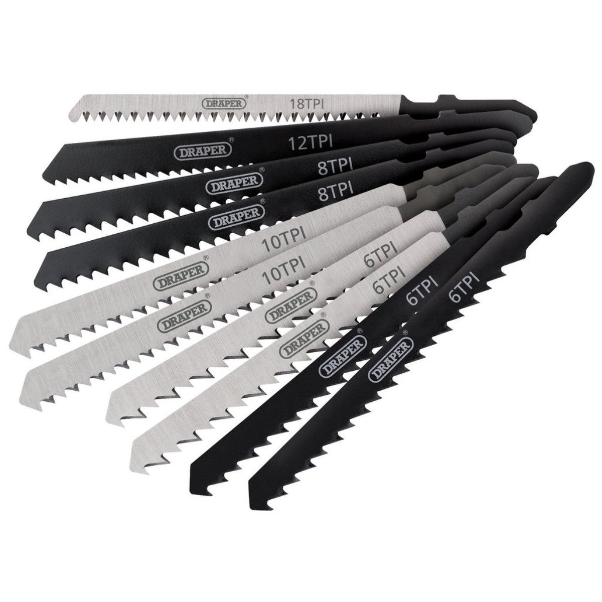 Draper Assorted HCS Jigsaw Blade Set (10 Piece) 81735