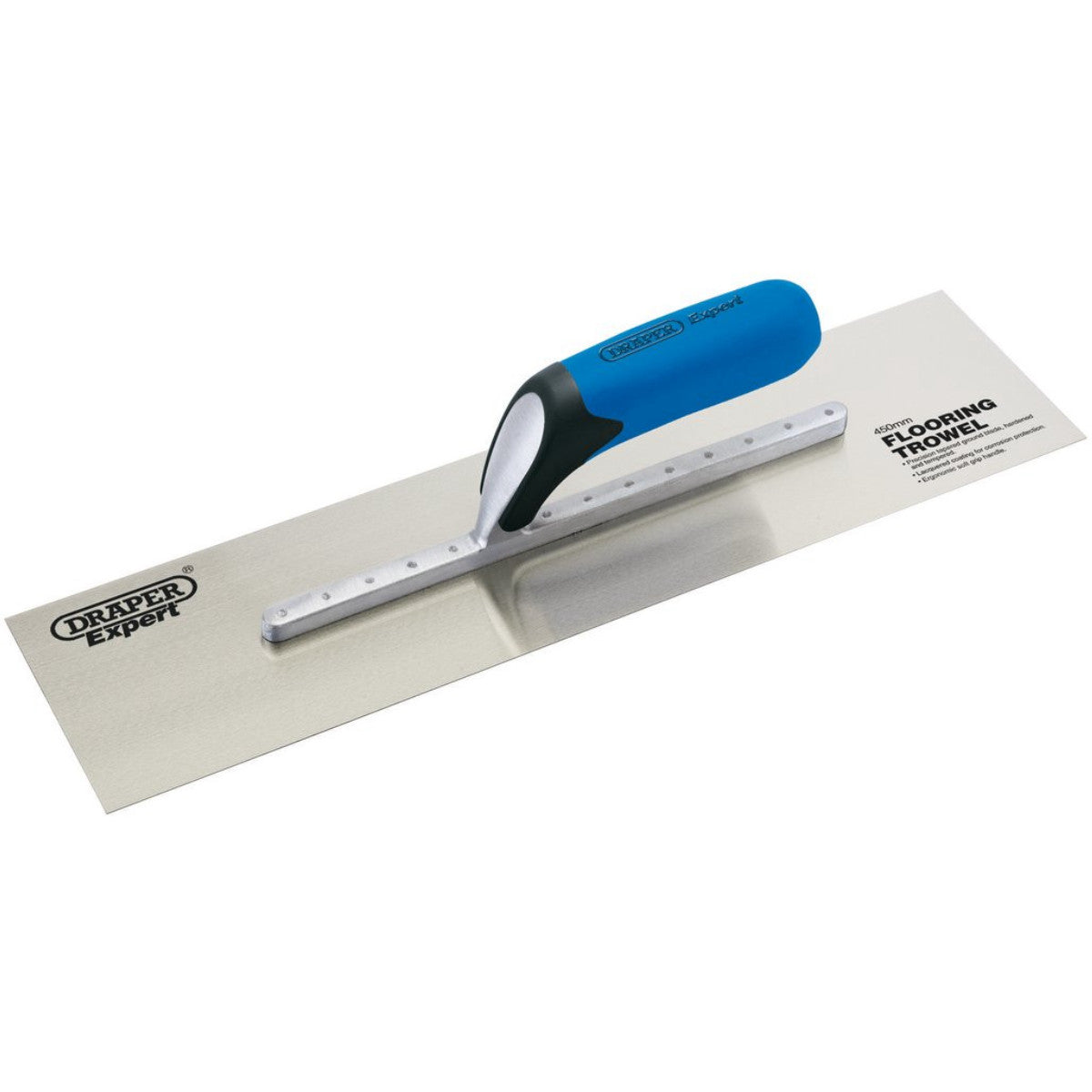 Draper Expert Soft Grip Stainless Steel Plastering Trowel, 455mm 82149