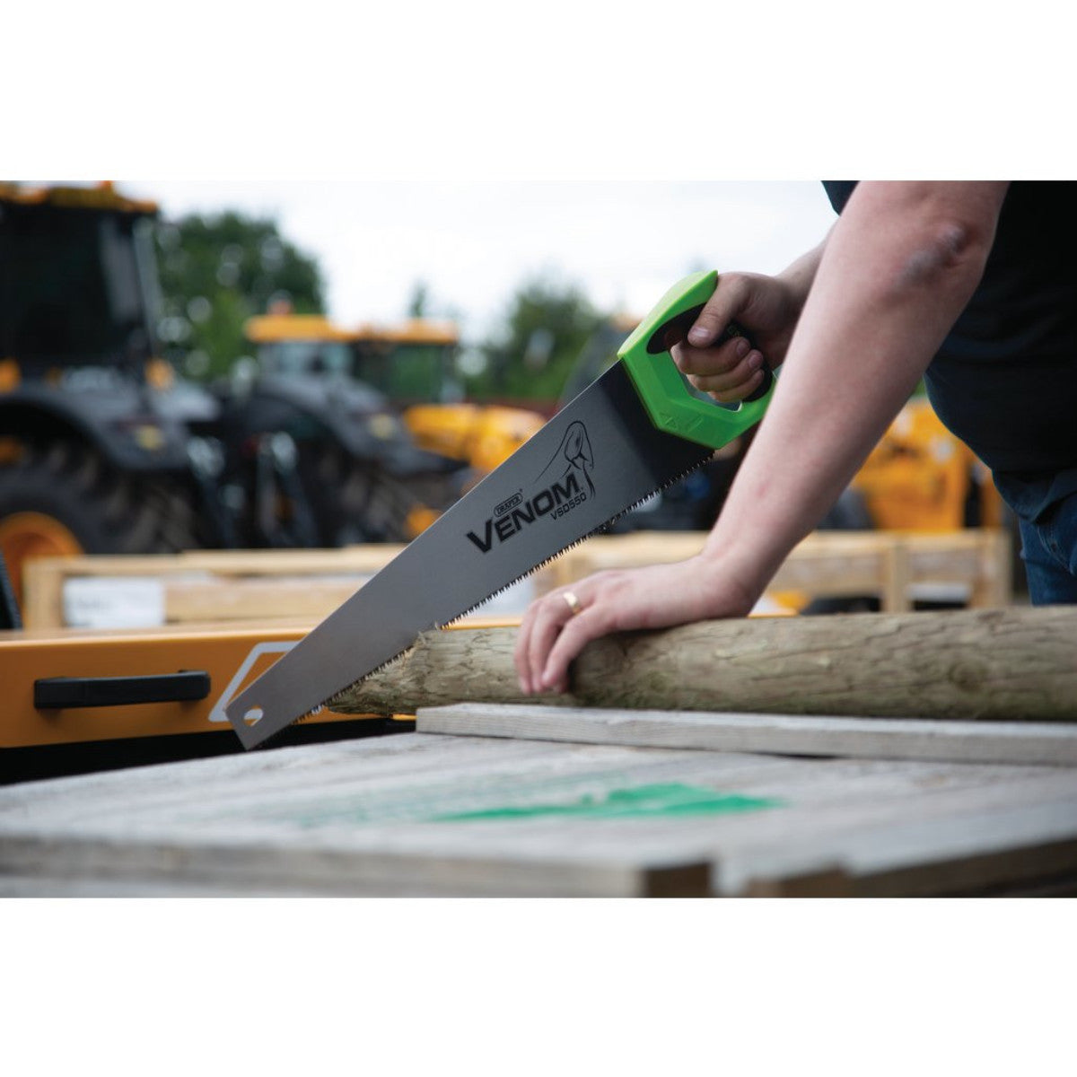 Draper Venom First Fix Double Ground Handsaw, 550mm, 7tpi/8ppi 82196