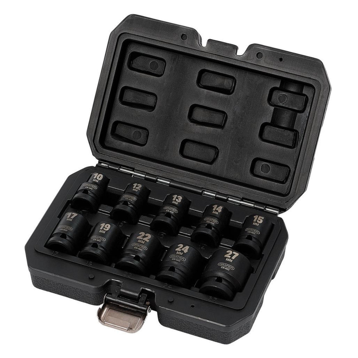 Draper HI-TORQ Metric Impact Socket Set, 1/2" Sq. Dr. (10 Piece) 83092