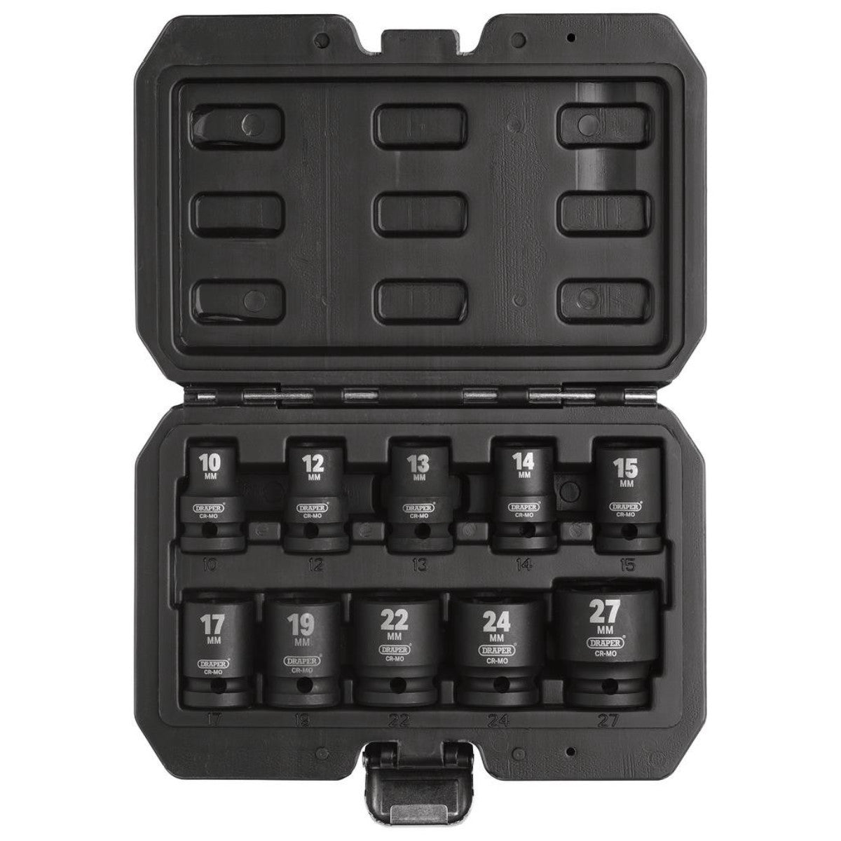 Draper HI-TORQ Metric Impact Socket Set, 1/2" Sq. Dr. (10 Piece) 83092