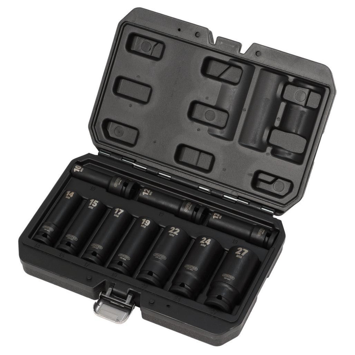 Draper Metric Deep Impact Socket Set, 1/2" Sq. Dr. (10 Piece) 83096