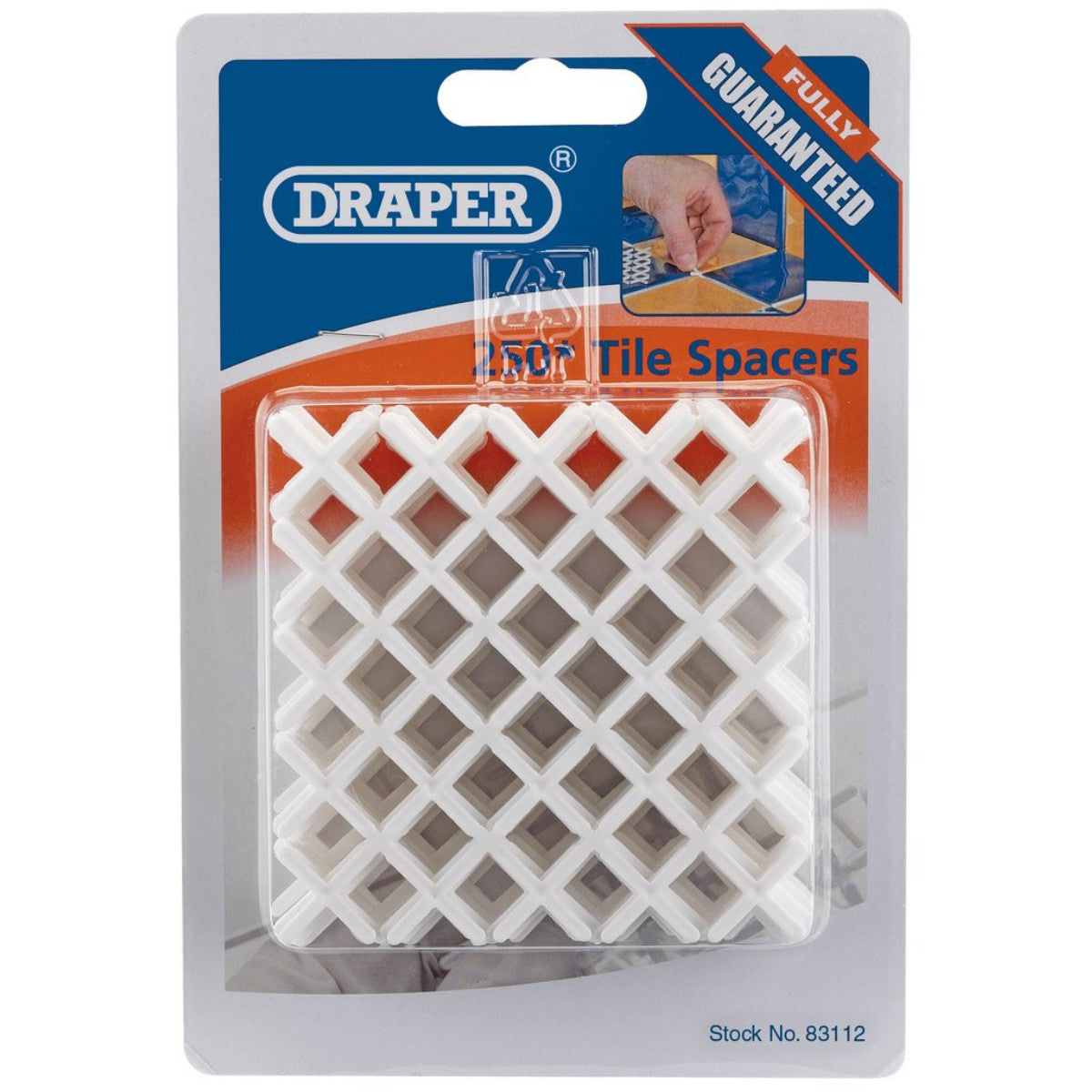 Draper Tile Spacers, 2mm (Approx 250) 83112