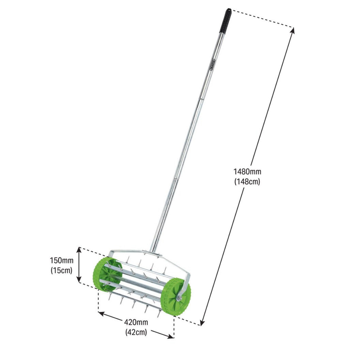 Draper Rolling Lawn Aerator Spiked Drum, 450mm 83983