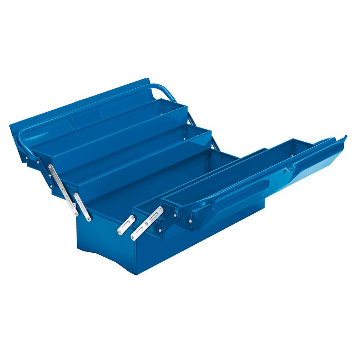 Draper Extra-Long Four Tray Cantilever Tool Box, 495mm, Blue 86671