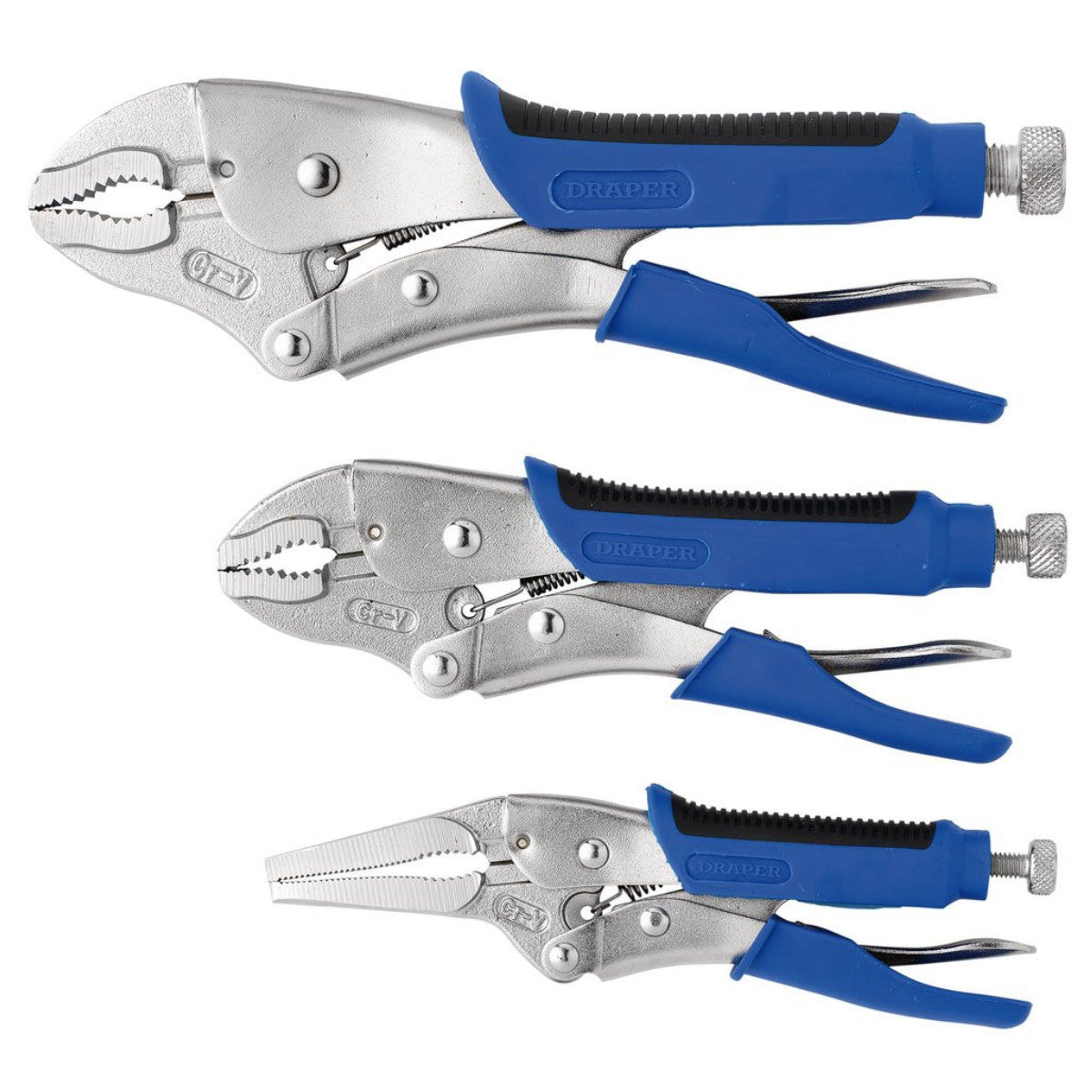 Draper Soft Grip Self Grip Pliers Set (3 Piece) 88293