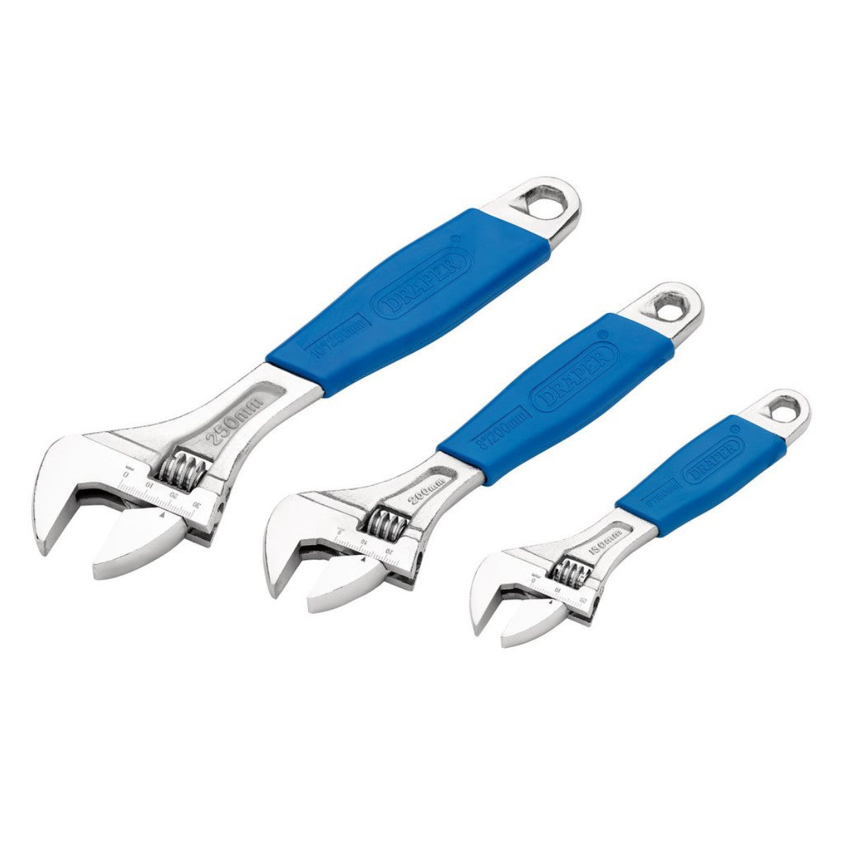 Draper Crescent-Type Adjustable Wrench Set (3 Piece) 88598