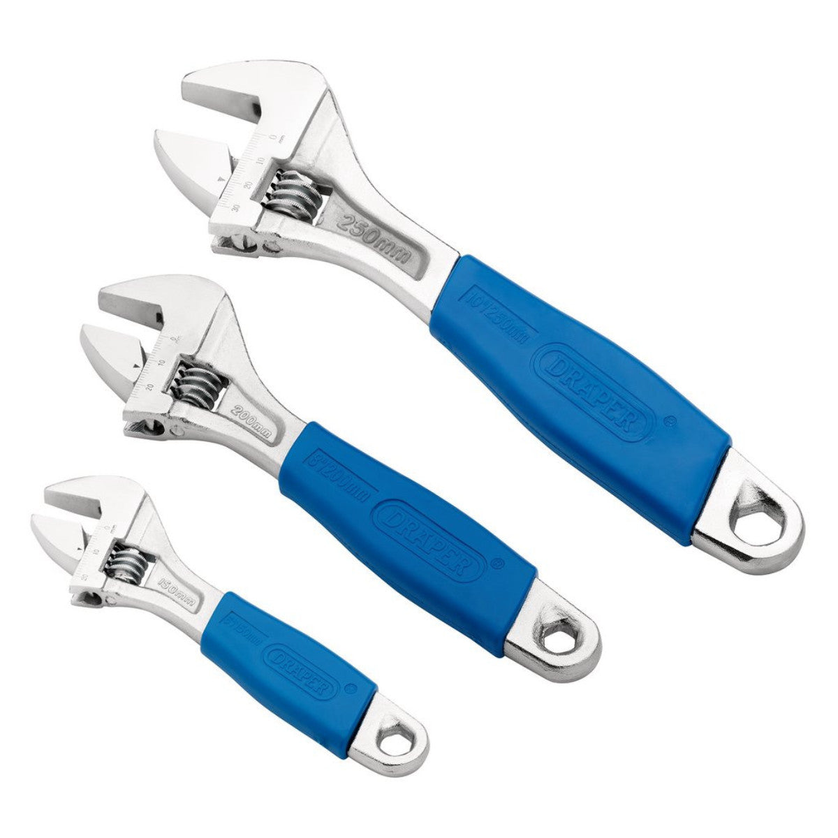Draper Crescent-Type Adjustable Wrench Set (3 Piece) 88598