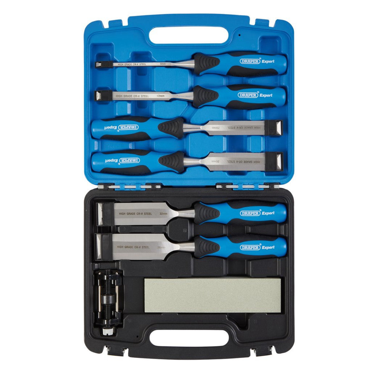 Draper Expert Soft Grip Wood Chisel Kit, 140mm (8 Piece) 88605