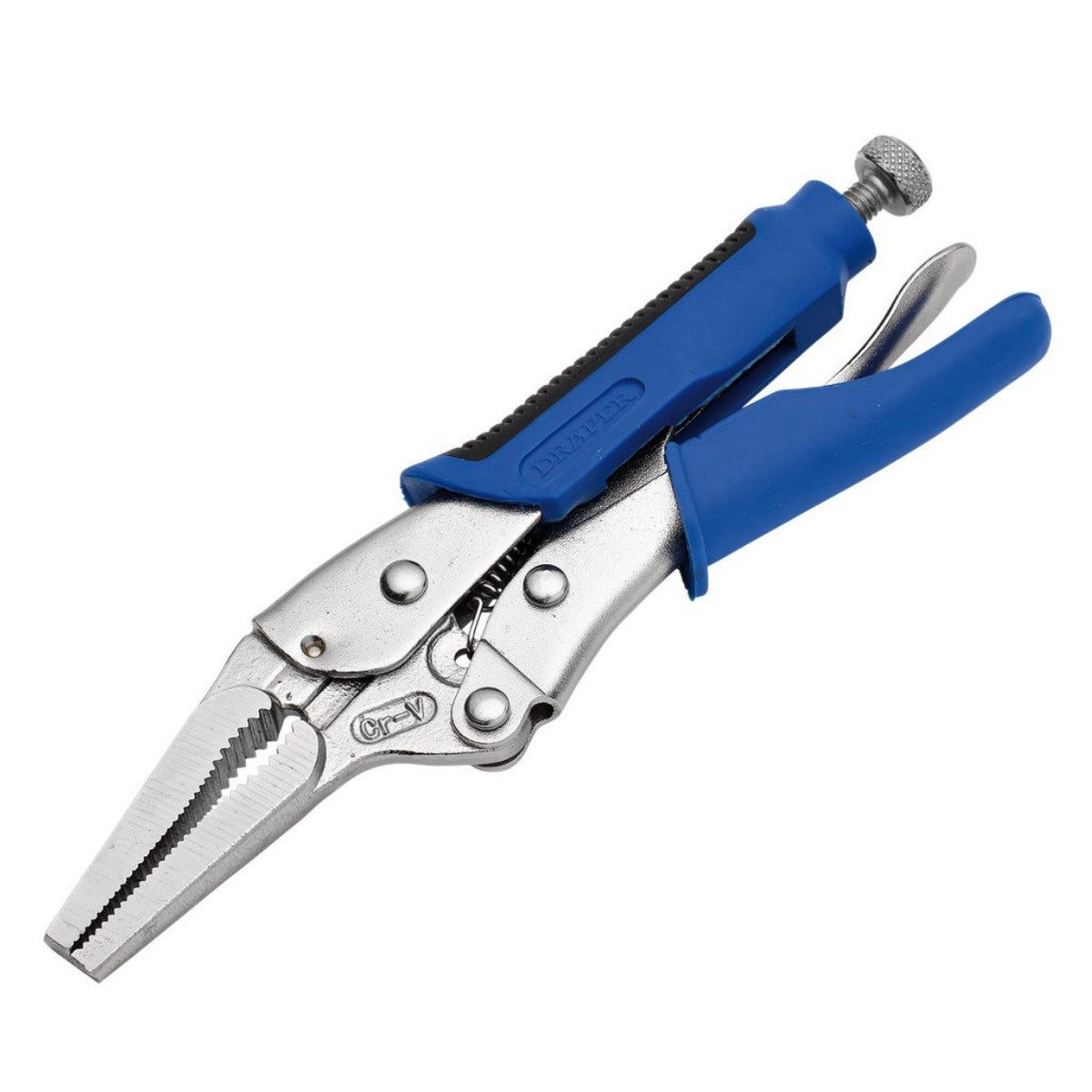 Draper Soft Grip Long Nose Self Grip Pliers, 165mm 89126