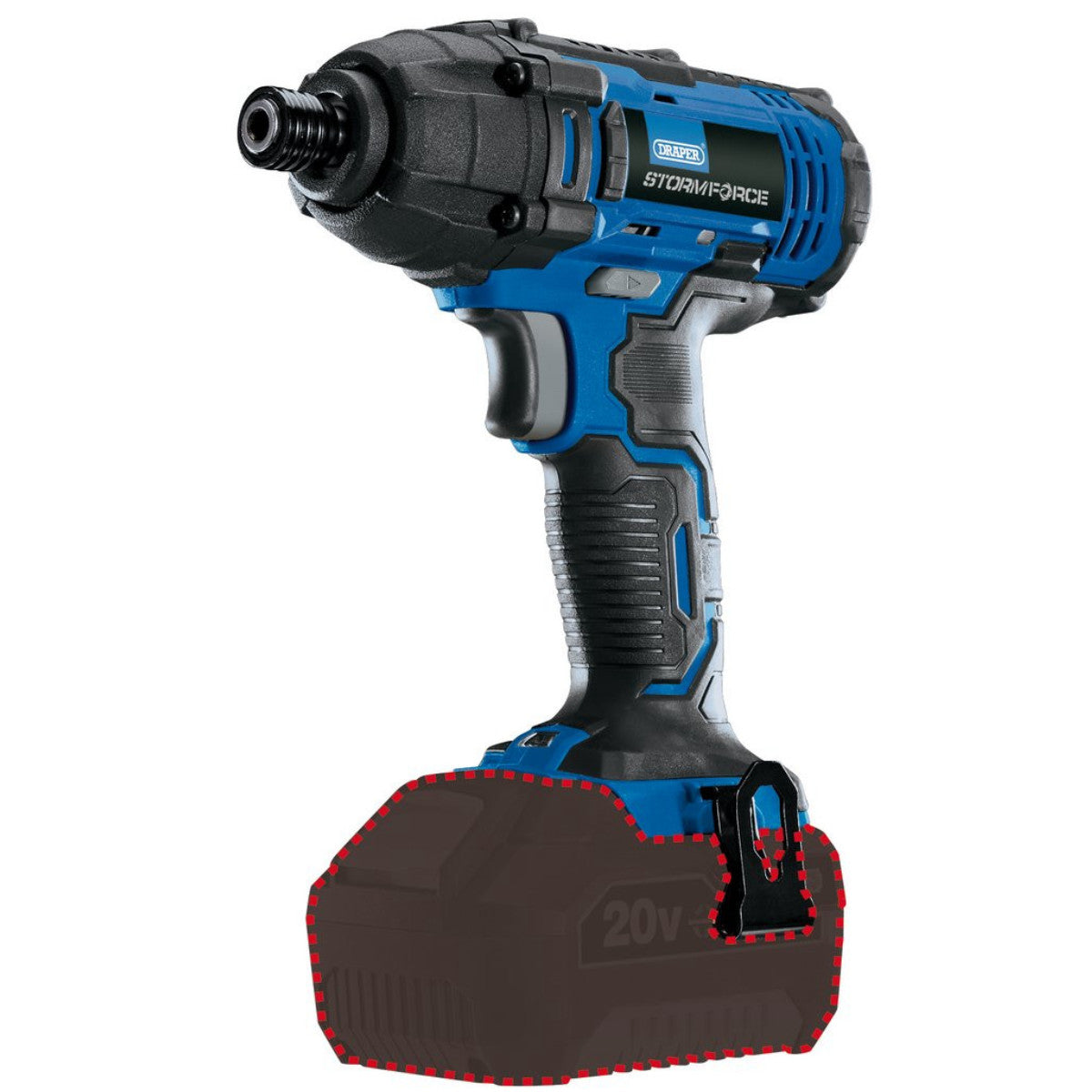 Draper Storm Force 20V Cordless Impact Driver, 1/4" Hex. (Sold Bare) 89520