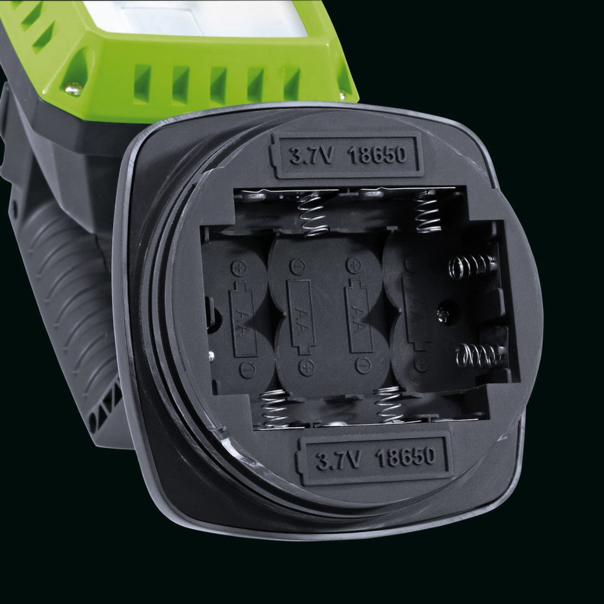 Draper COB LED Rechargeable Work Light, 10W, 1,000 Lumens, Green, 2 x 2.2Ah Batteries 90033