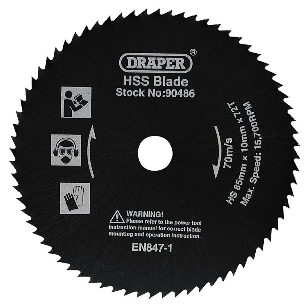 Draper HSS Saw Blade, 85mm 90486