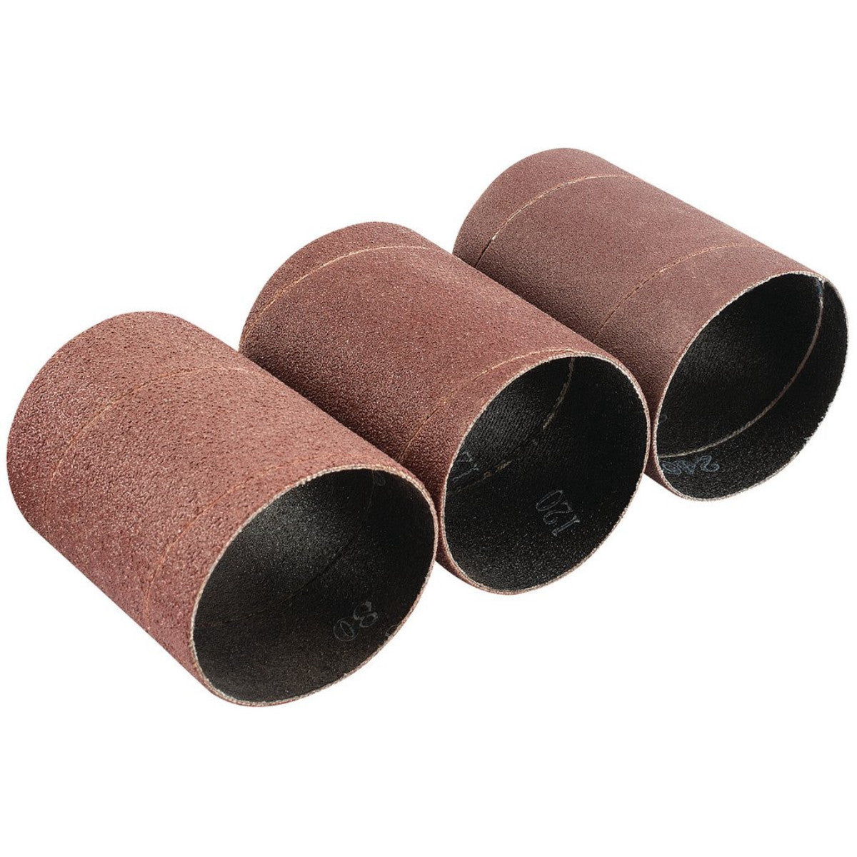 Draper Assorted Grit Aluminium Oxide Sanding Sleeves, 45 x 60mm (Pack of 3) 93358