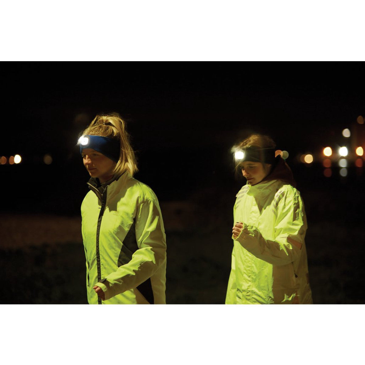 Draper Headband with USB Rechargeable LED Torch, 1W, Blue, One Size 95171