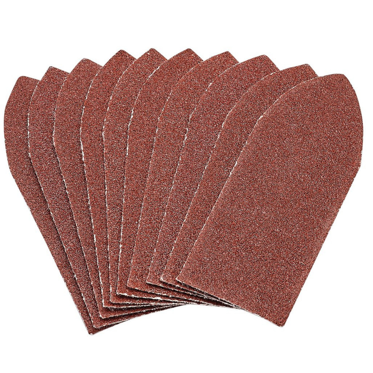 Draper Hook and Loop Aluminium Oxide Sanding Sheets, 32 x 92mm, 80 Grit (Pack of 10) 99261