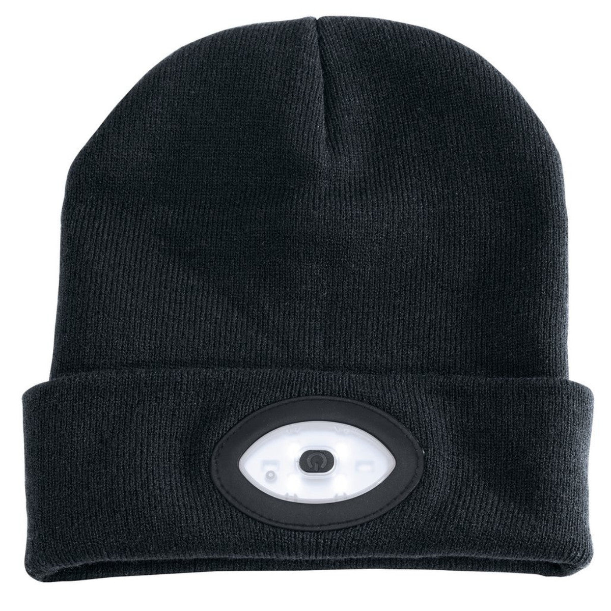 Draper Beanie Hat with Rechargeable Torch, One Size, 1W, 100 Lumens, Black 99521
