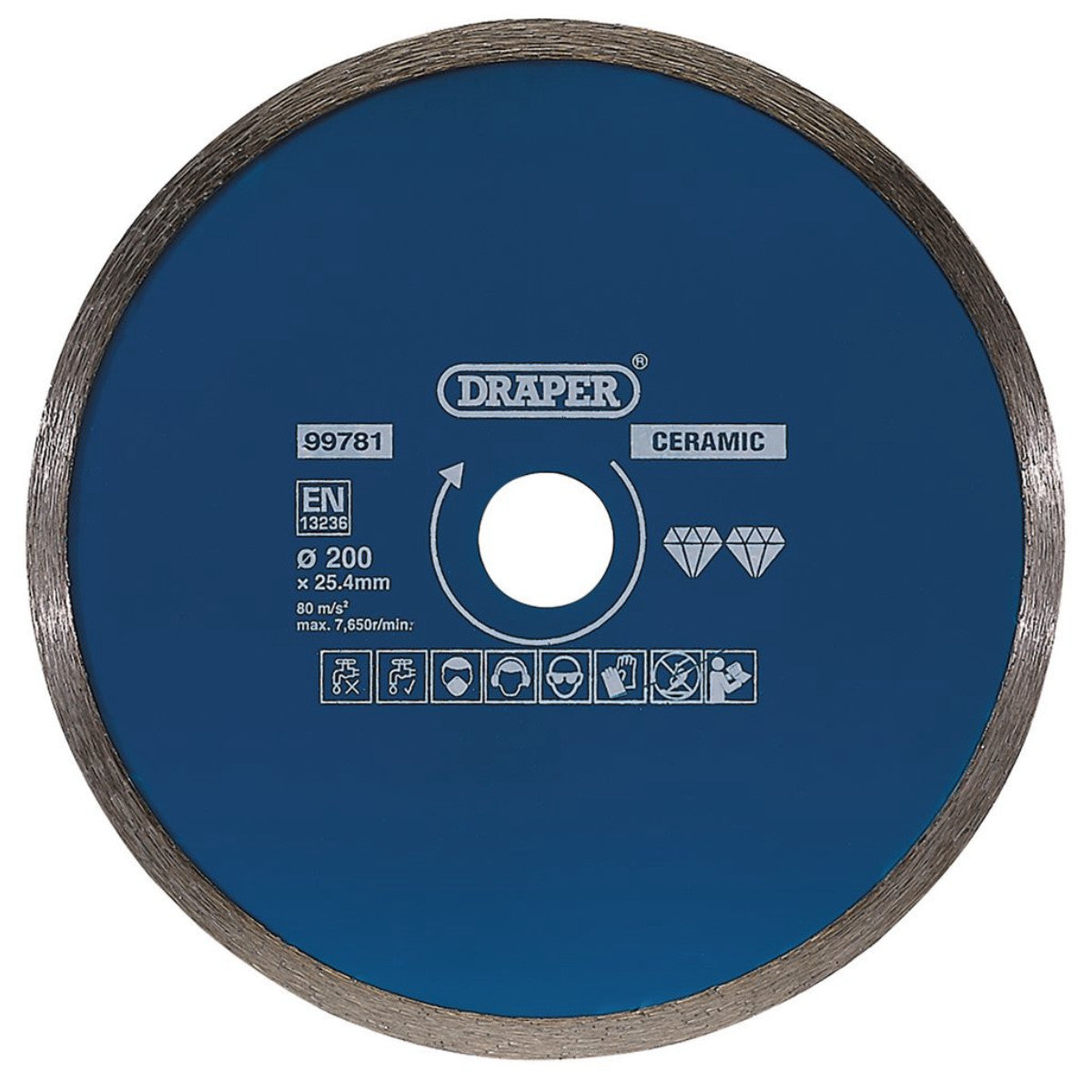 Draper Continuous Diamond Blade, 200mm 99781